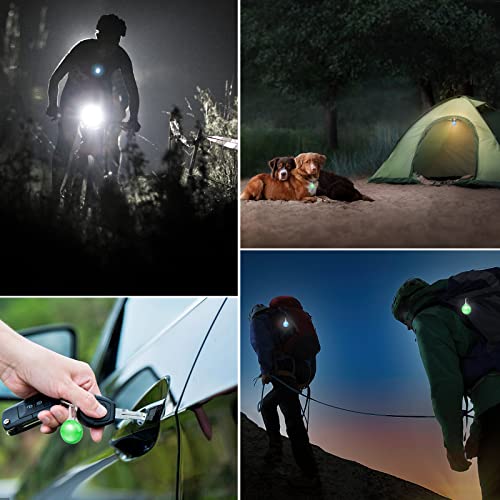 Faburo 6pcs Hunde Leuchtanhänger Sicherheits Clip-On LED Licht 3 Blinkmodis