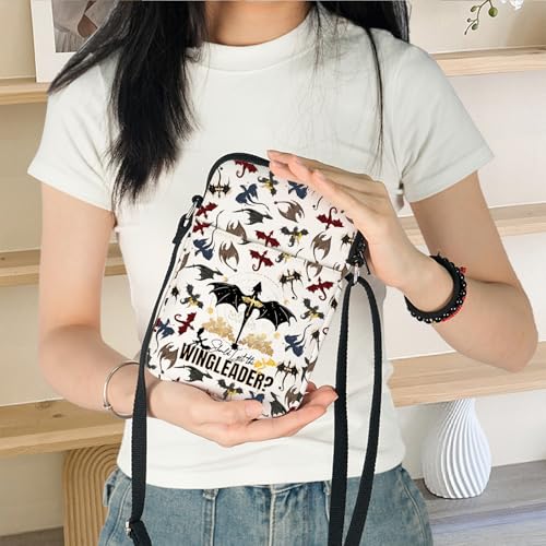 KEYCHIN 4th Wing Crossbody Bag Dragon Rider Gifts Should I Get The Wing Leader Shoulder Bag 4th Wing Merchandise4