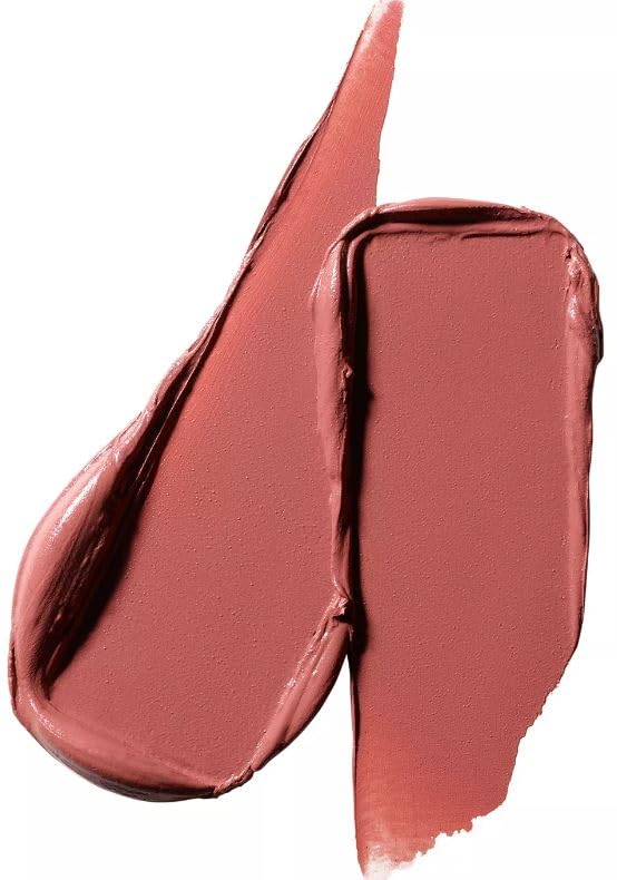 MAC Powder Kiss Velvet Blur Slim Lipstick - PEPPERY PINK (Soft Warm Pink) .07 oz / 2 g.