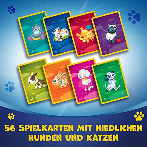 Trefl, Boom Boom Hunde und Katzen, Spiel mit Glocke, Familienspiel, Gesellschaftsspiel für Erwachsene und Kinder ab 6 Jahren 2192 Farbig