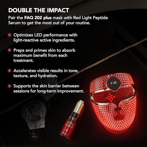 FAQ 202 Plus Gelişmiş 8 Renkli LED Yüz Maskesi – Işıltılı Görünüm İçin Kablosuz Cilt Bakımı – 634 Işık Noktasıyla Tam Kapsama Sağlayan Giyilebilir Cilt Bakım Cihazı
