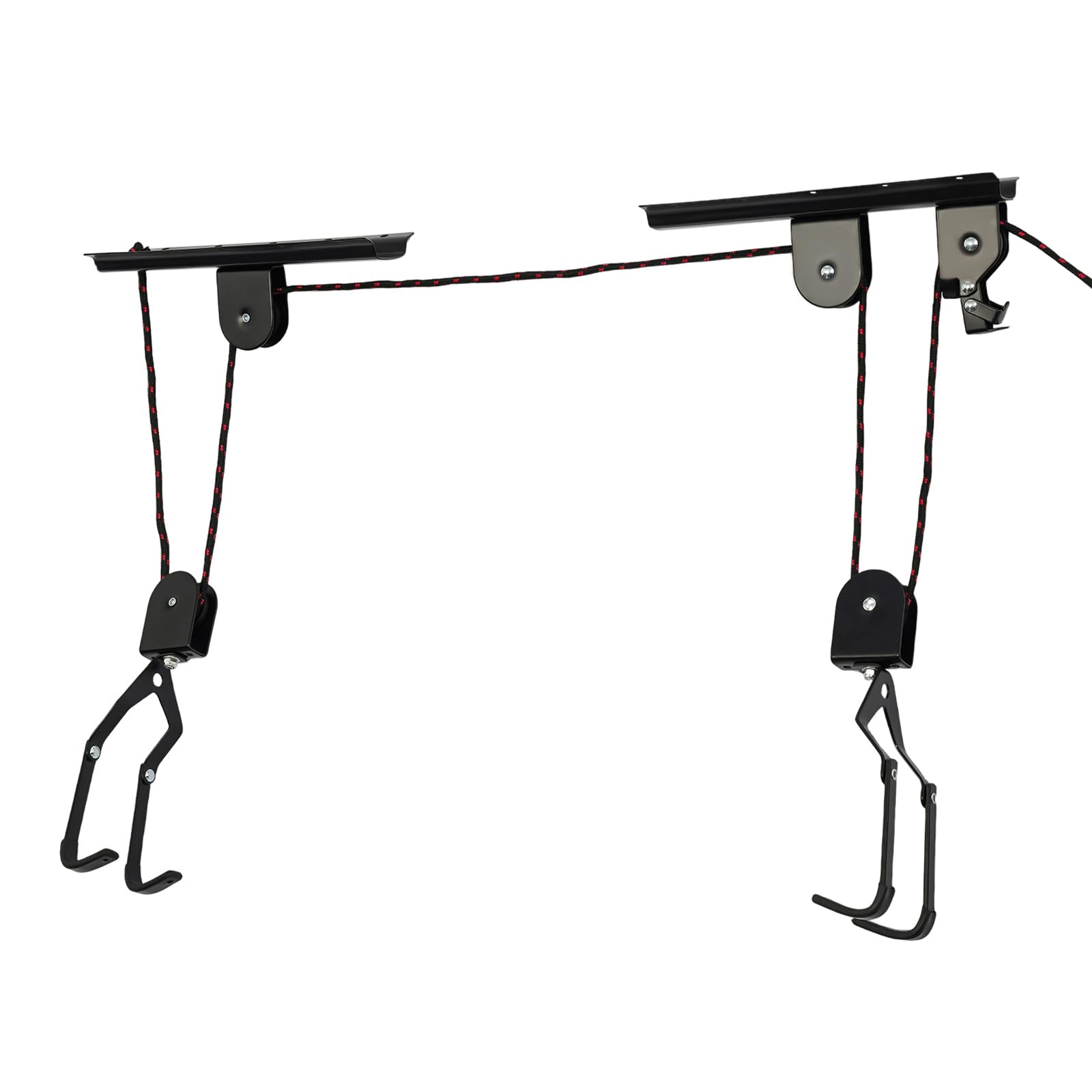Soporte para bicicletas Techo Acero, Sistema de elevación de poleas