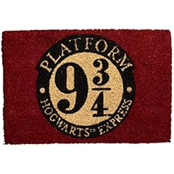 Cubrecama Harry Potter SD TOYS - Felpudo Entrada Harry Potter, de Fibra de Coco y Vinilo Antideslizante, Granate, 60 x 40 cm