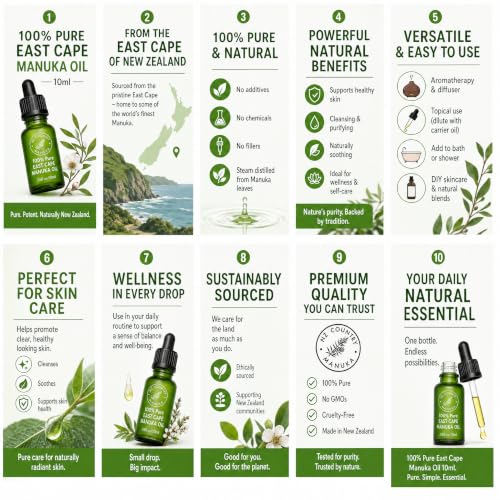100% Pure New Zealand Manuka Oil Organic Essential Oil, Toenail Treatment, Skin Care - image 6