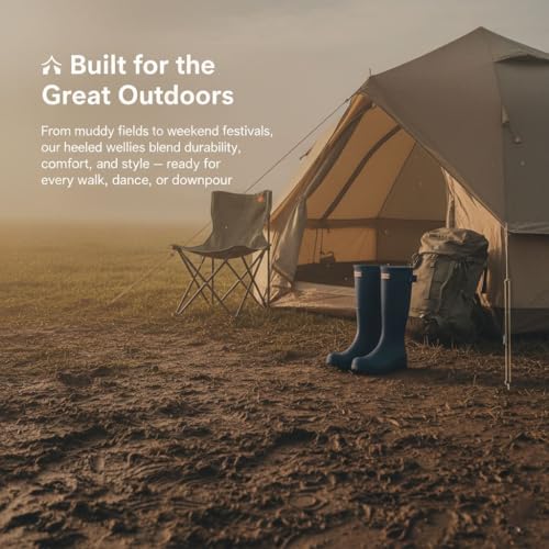 Bottes en caoutchouc imperméables avec boucle réglable latérale