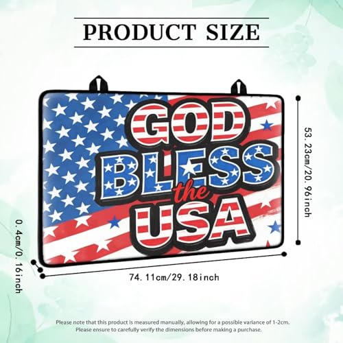Image of Poceacles 250th Independence Day Decor Stove Cover for America 250th Anniversary Stovetop Protector Cover Induction Electric Stove Burner Mat for 4th of July, American Flag Print