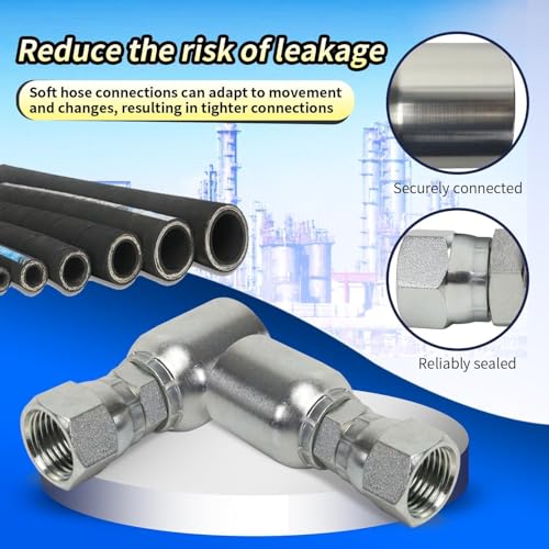 Raccord de tuyau hydraulique femelle AKM 3/8 pivotant pour stopper les fuites de pression JIC 37