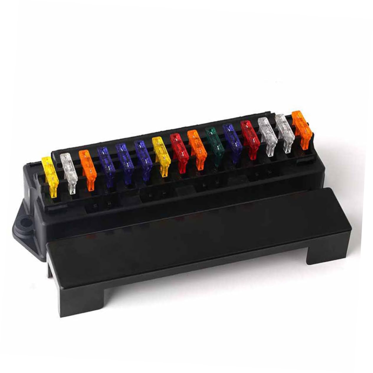 STOBAZA Way Automotive Fuse Box Way Car Fuse Holder Compact Sturdy Construction Car Modification Accessory