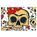 KIMDFACE Rompecabezas Puzzle 1000 Piezas,Día de Muertos Calavera Estilo Mexicano con Corona de Flores y Brunch de Rosas y Calaveras,Puzzle Educa Inteligencia Jigsaw Puzzles para Niños Adultos