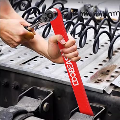 Image of coobeast Red Offset Extension Wrench Impact Ready Socket Wrench Extender Tool with Versatile 1 /4 inch, 3 /8 inch, and 1 /2 inch Square Drive Adapters, Universal Extensions Wrench for Small Place