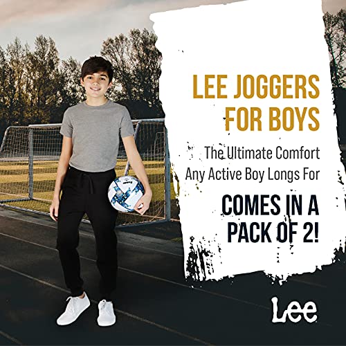 Lee Boys' 2pk Fleece Jogger Sweatpants3