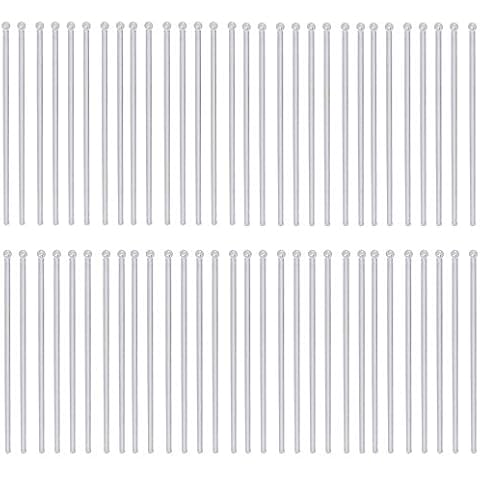100Pcs Cocktail Swizzle Stirrer Sticks Drinks Mixer Stick Stirrer Beverage Stirrers for Cocktail Birthday Wedding Party Cover