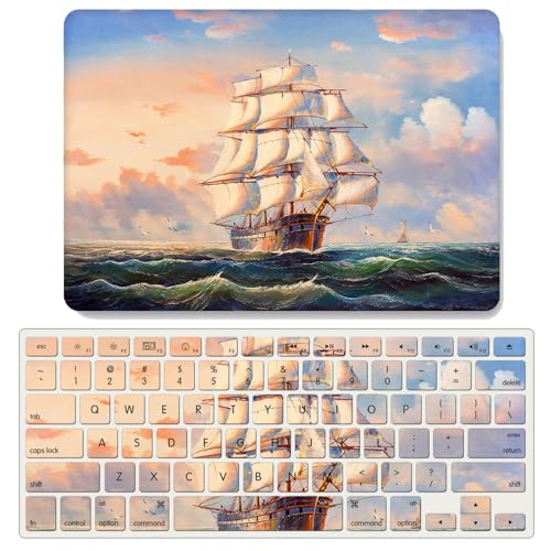 Carcasa MacBook Air 15 M2 A2941 JZ con funda de teclado diseño óleo H