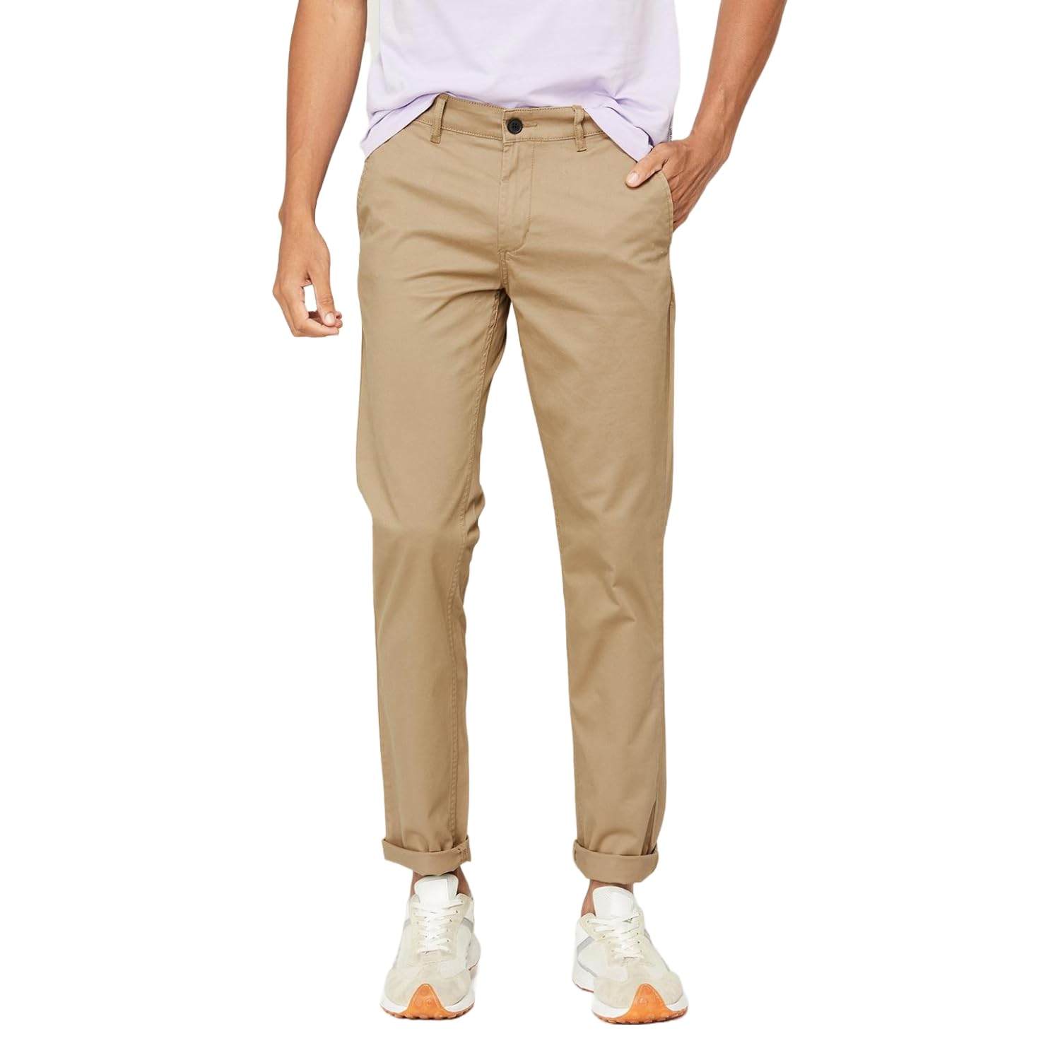 Fame Foreverby Lifestyle Men Cotton Lycra Slim Fit Solid Pant
