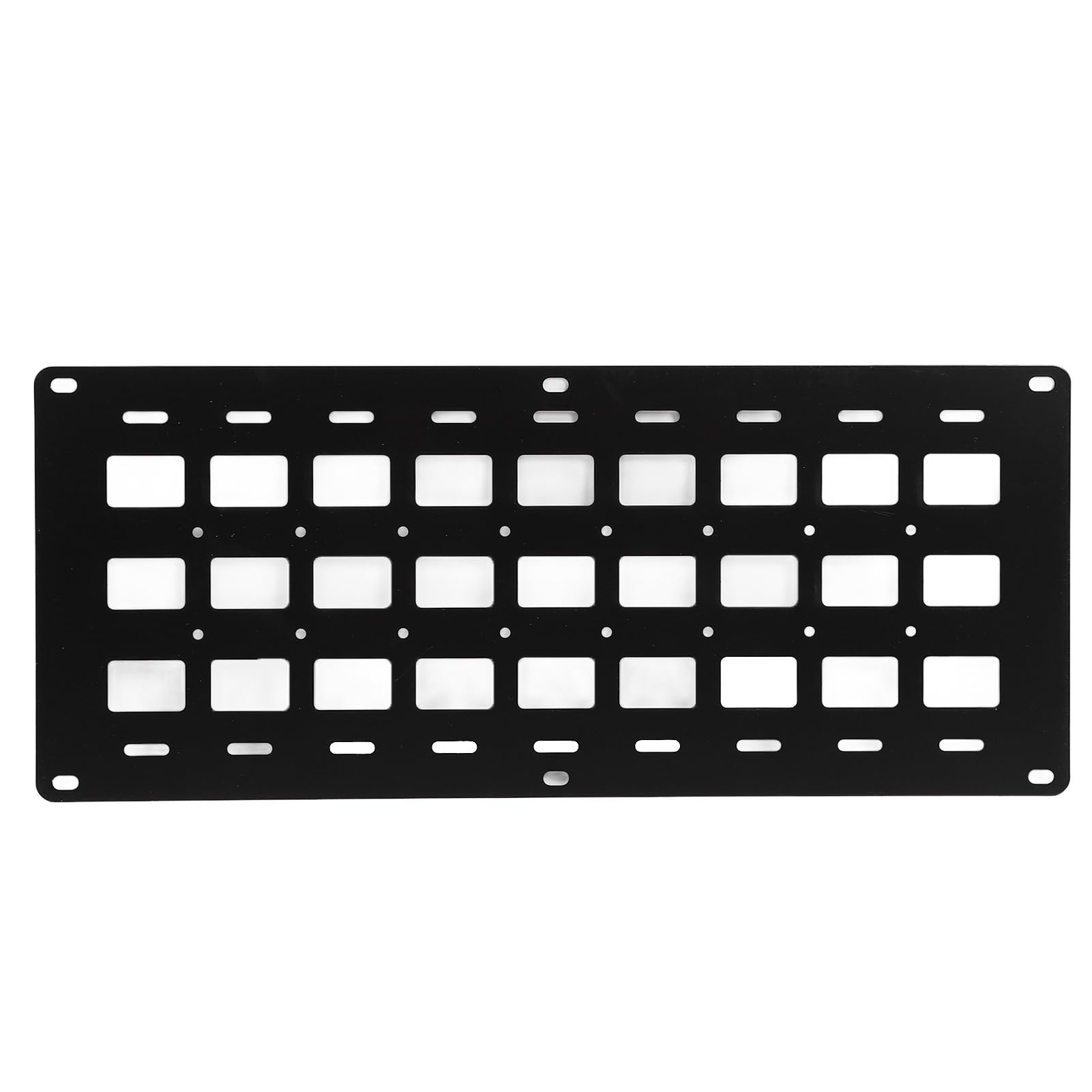 Pannello MOLLE per Pianale per Camion in Lega di Alluminio 810x340x2mm per Montaggio su Guida a L, Deposito per Veicoli Pesanti con Design Multi-foro, Compatibile con Camioncini e Veicoli