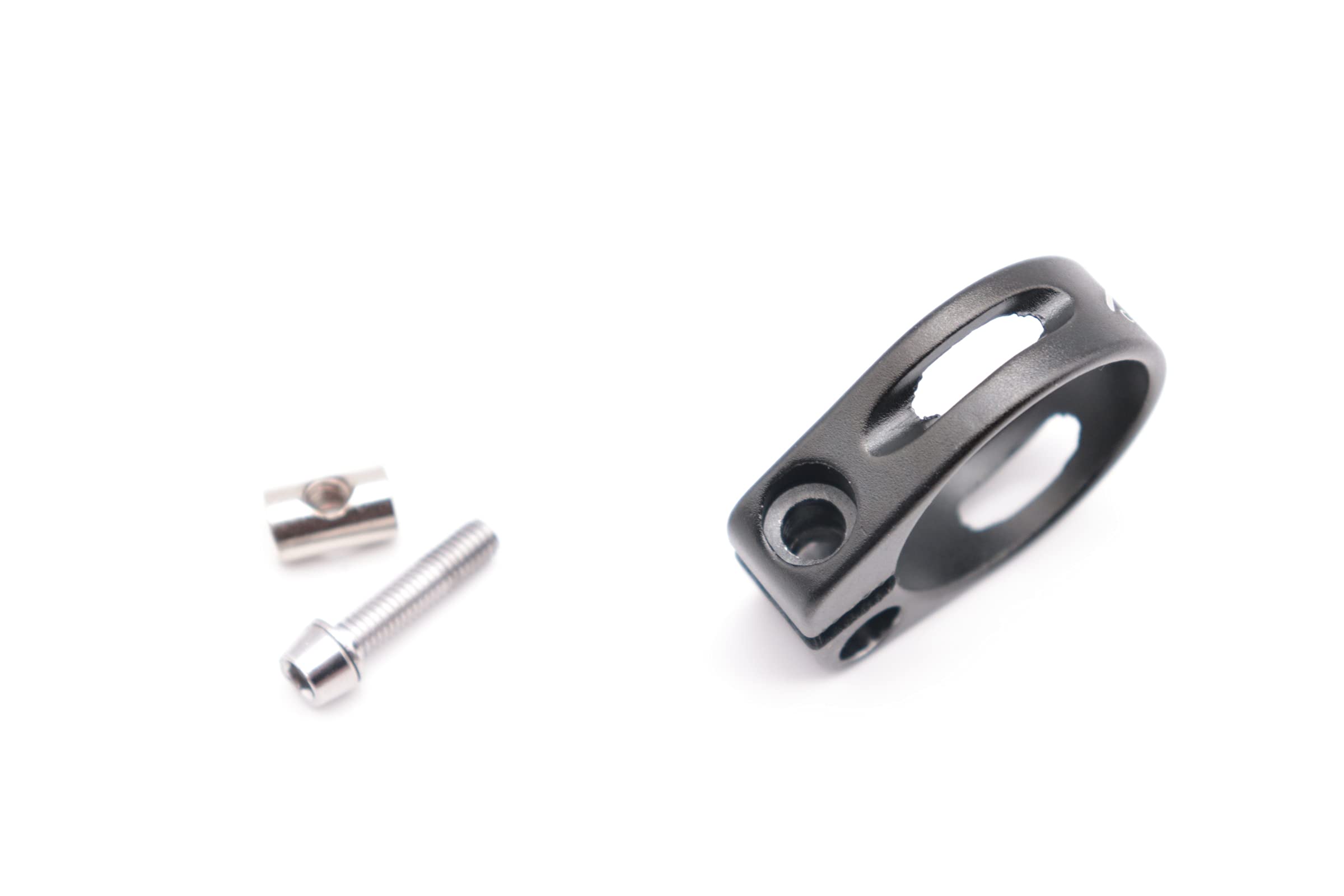 super lekki aluminiowy zacisk siodełka rowerowego 31,8 mm (czarny)