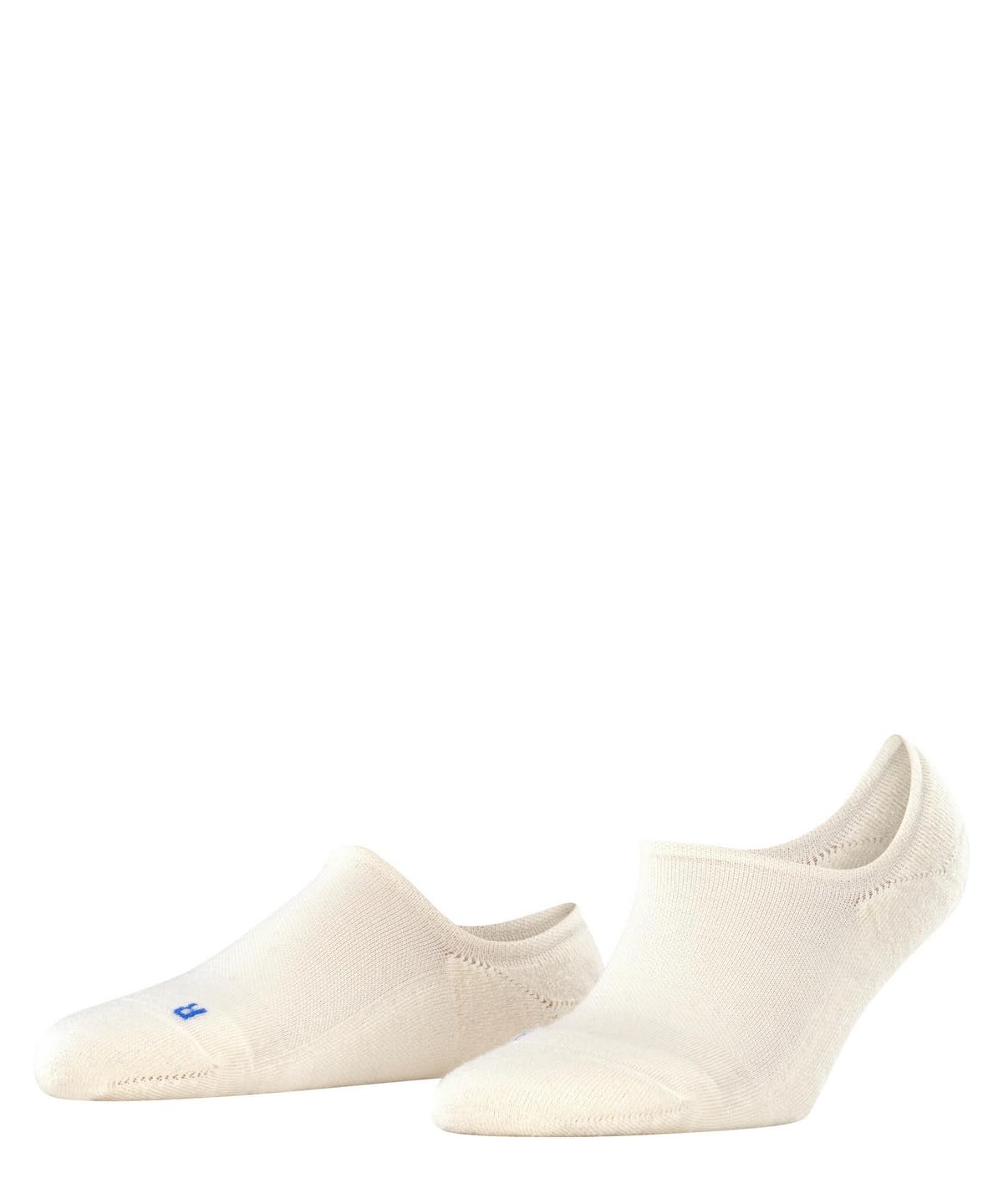 Falke Women's White Off-White 2040 Keep Warm W Wool No-Show Plain Liner Socks, 5.5-7.5 Uk