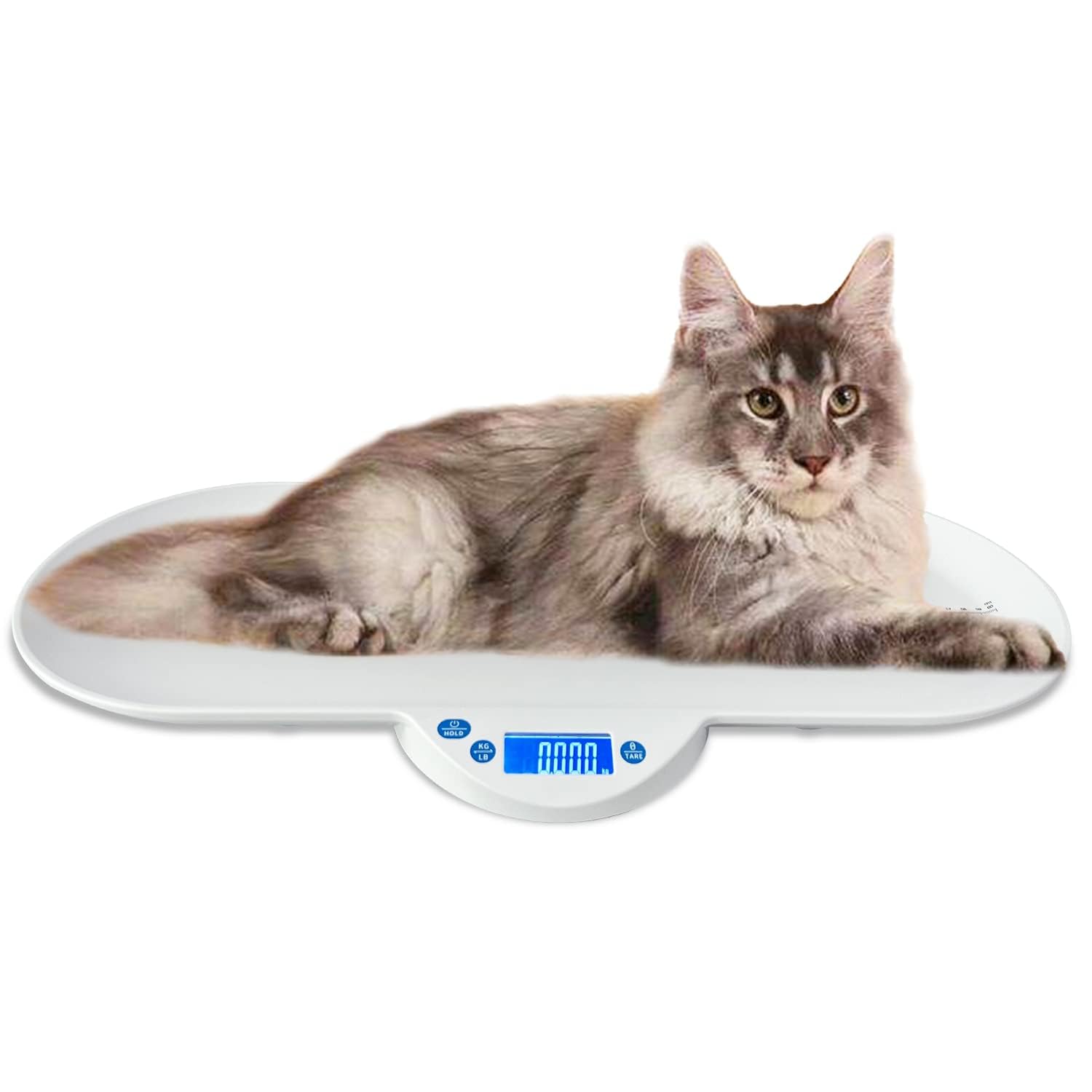 Bilancia per animali domestici, bilancia per bambini, bilancia elettronica multifunzionale adatta per adulti e piccoli animali come neonati, gattini e cuccioli, stabile