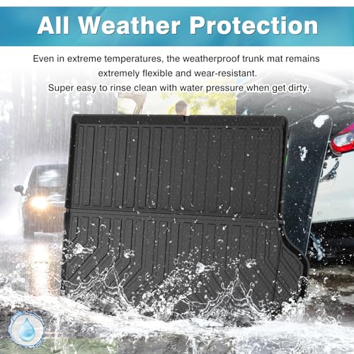 Image of Mixsuper Custom Fit Cargo Liner for New Jeep Grand Cherokee 2026 2025-2022, Only for 5 Seats, All Weather Cargo Mat Rear Trunk Liner Black