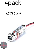 Vista 2 de 650nm red line laser module,Industrial Laser Group Module,5mw adjustable focal length, line, cross, point,(cross-4pack)