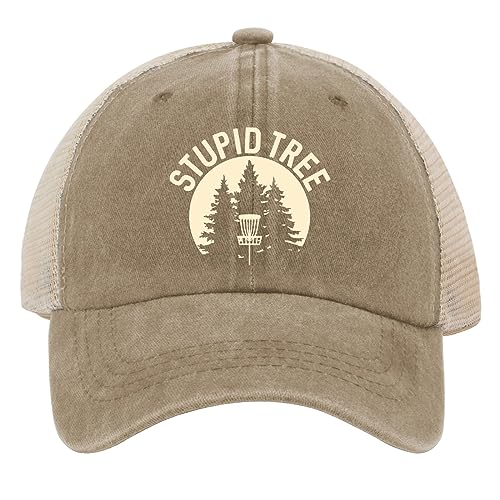 Image of OOMOO Disc Golf Snapback Cap - Distressed Mens & Womens Hat - Stupid Tree Theme