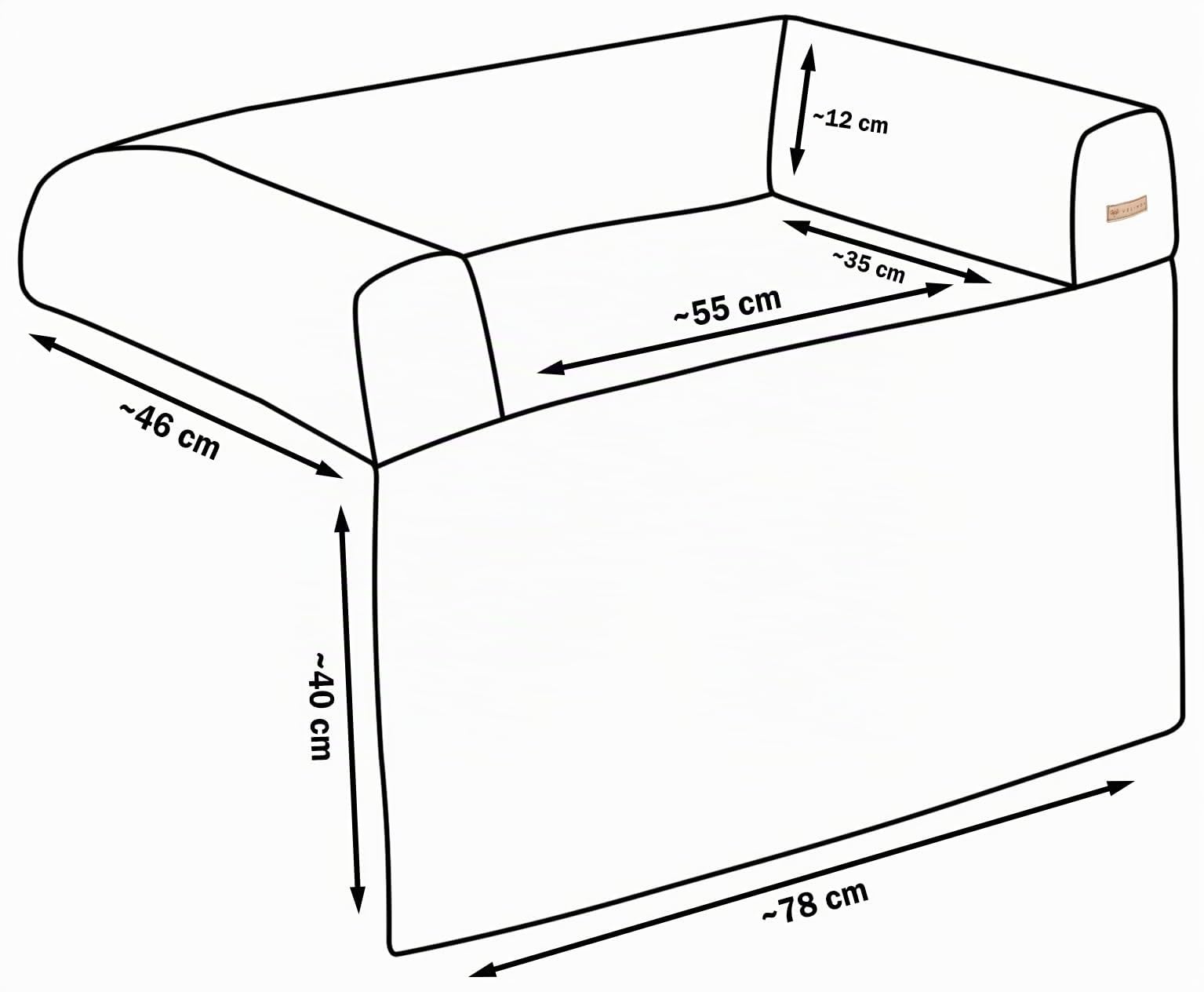 Velinda Hundebett Hundeschlafplatz Hundesofa Hundeliege Schutzmatte für Sofa Sofaschutz (Farbe: cremefarben-b (Cord))