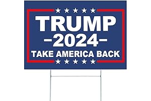 Trump 2024 Yard Sign with H-Stakes - Double Sided Triggering Signs