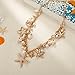 RUOFFETA Shell Starfish Necklace Bracelet Conch Statement Chunky Necklace Mermaid Costume Jewelry Beach Jewelry for Women(Necklace)
