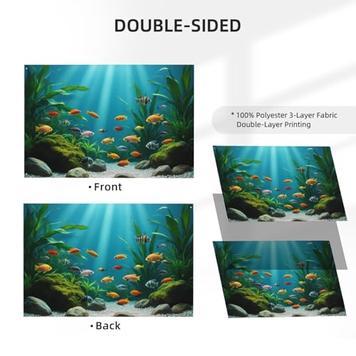 Drapeau extérieur 1,2x1,8m grand format polyester résistant - 5