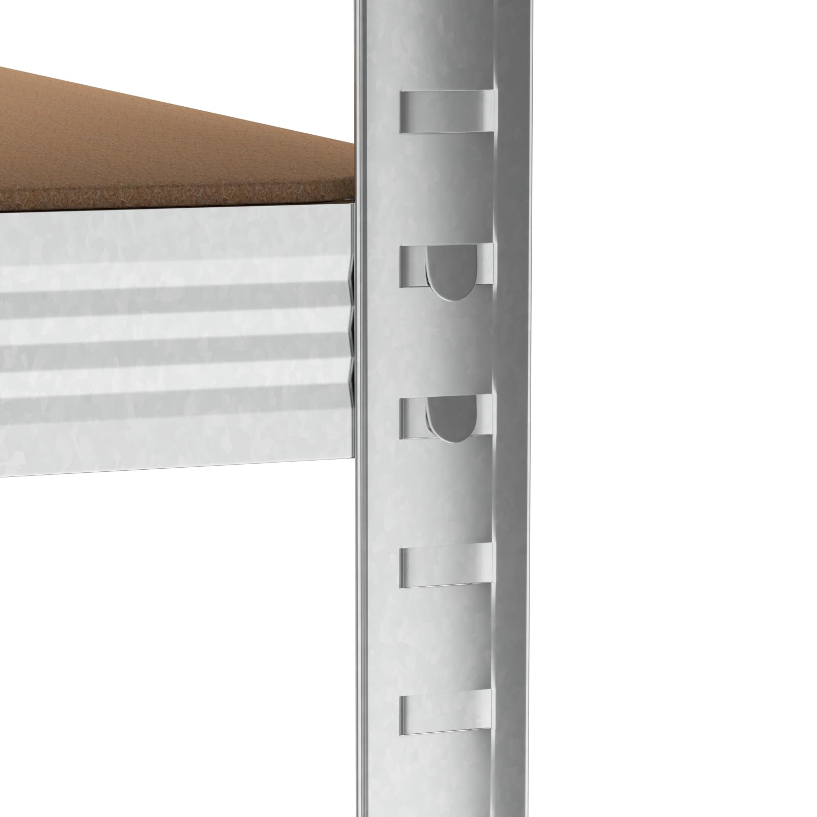 BASIC Schwerlastregal 200x75x50 Cm - 6 Böden, Weiß, Steckregal Für Keller, Werkstatt, Garage