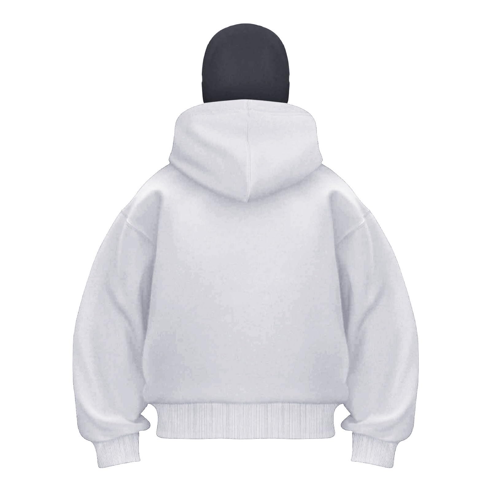 Podwójna bluza polarowa z kapturem Kurtka Podwójne polarowe bluzy z kapturem z pełnym zamkiem błyskawicznym Wiatrówka do treningu sportowego Męska bluza z zamkiem błyskawicznym