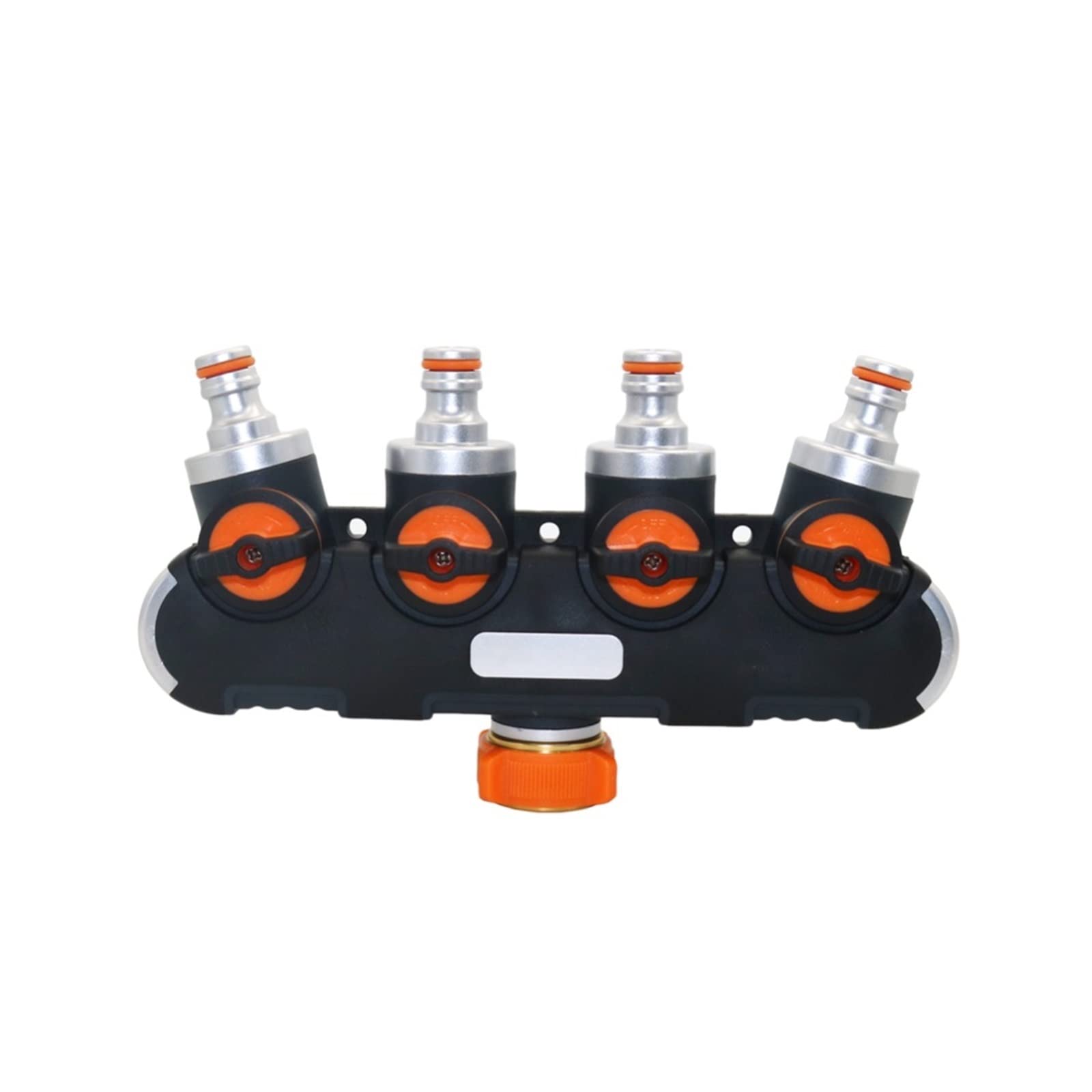 Conector rápido para tubería de riego de jardín, grifo apto para jardín, conectores de grifo de 4 vías, divisor de tubería de manguera de metal, conector de agua de riego por goteo de plástico, herram