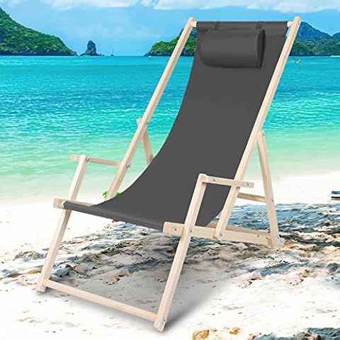 Lospitch Tumbona de relax plegable resistente a la intemperie Cover