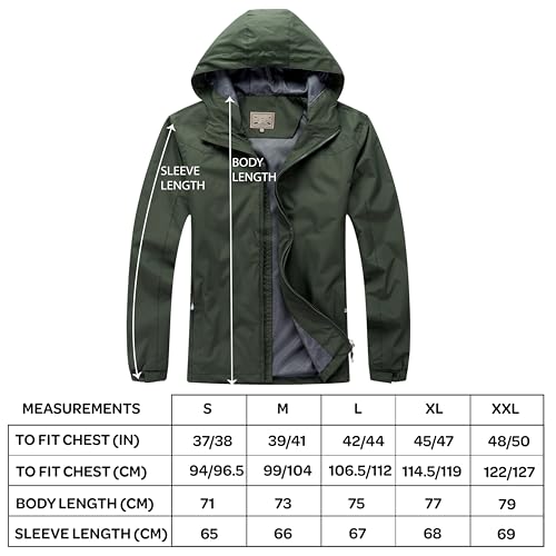 Blu Apparel Mens Waterproof Rain Jacket Premium Branded Walking Hiking Everyday wear Jacket Windproof - Image 4