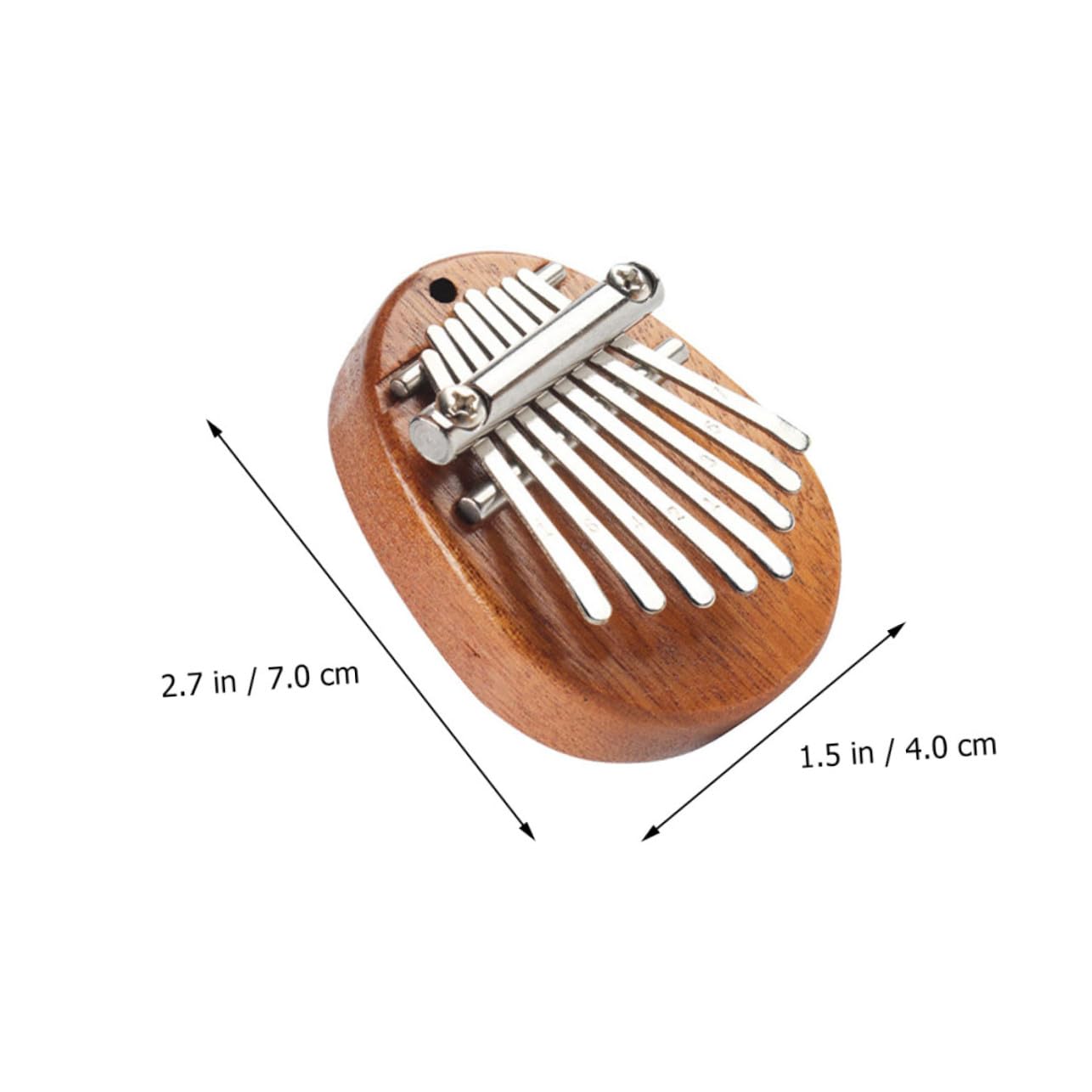 Strumento Musicale in Legno Facile da Usare per Principianti Portatile Kalimba Note Eteree e Pure Marrone 8 Tasti