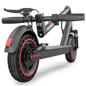 electric scooter with large wheels