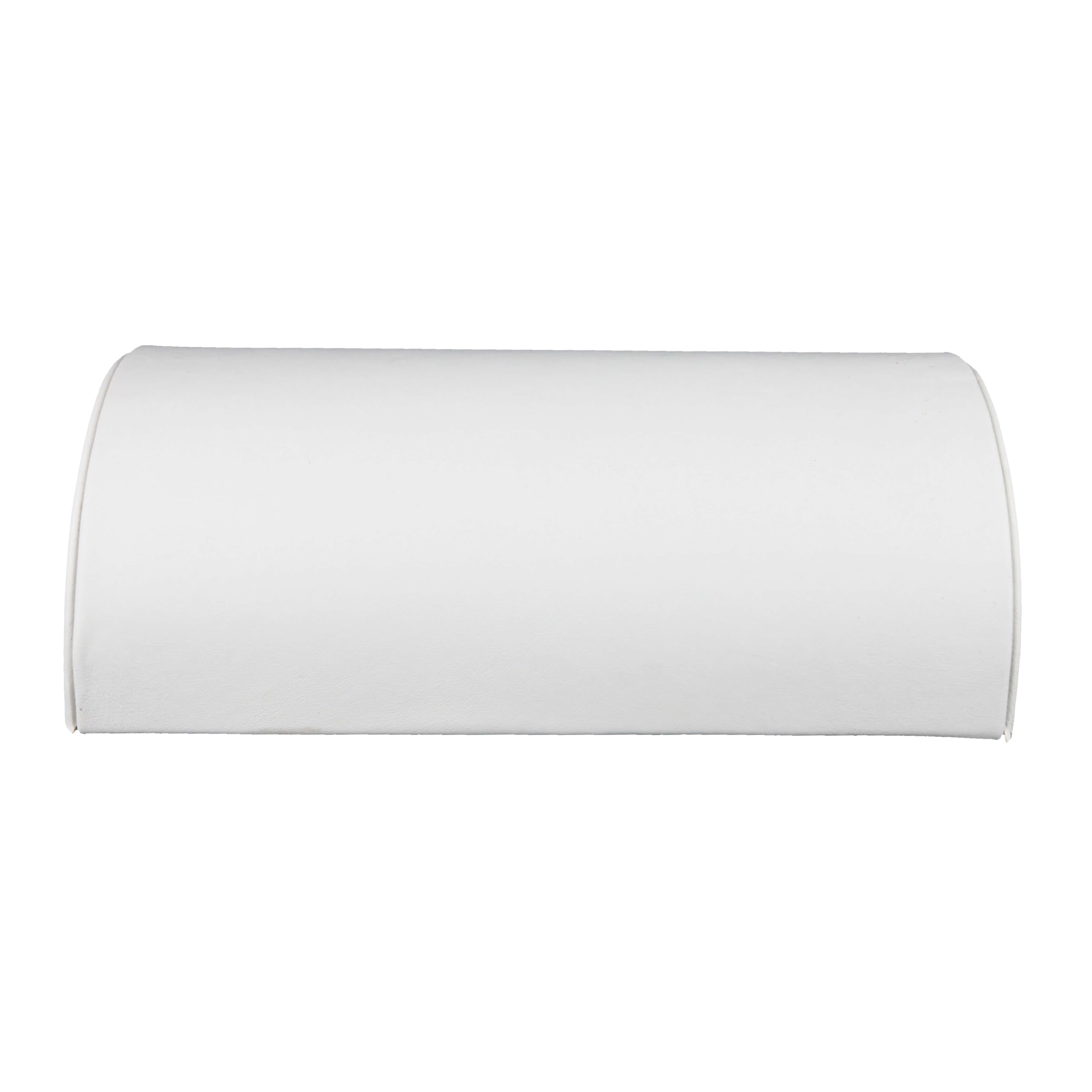 SSWBasics Half Moon White Faux Leather Bracelet Holder - Elegant Bracelet Holder Display - Premium Bracelet Display Stand, 8 1/4