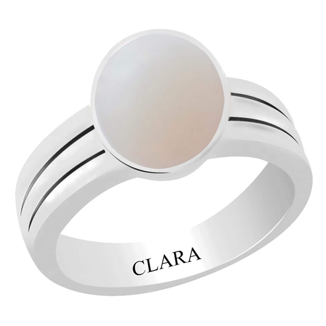 clara Certified Opal 8.3cts or 9.25ratti Stunning Silver Ring for Men and Women-picture-27