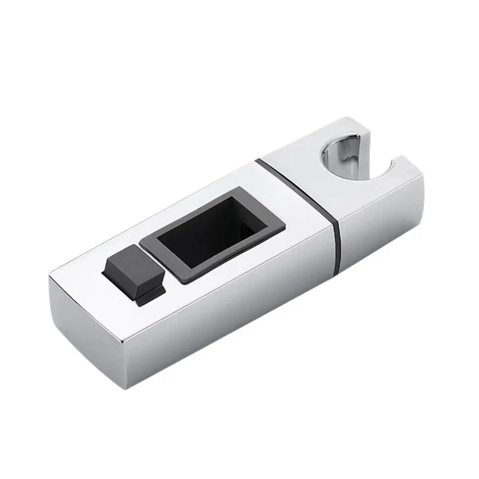 Square Pipe Shower Head Holder Bathroom Slide Bar Shelf Riser Rail Bracket Sprayer Fixed Base Bathroom Hardware Accessories ( Color : -A )