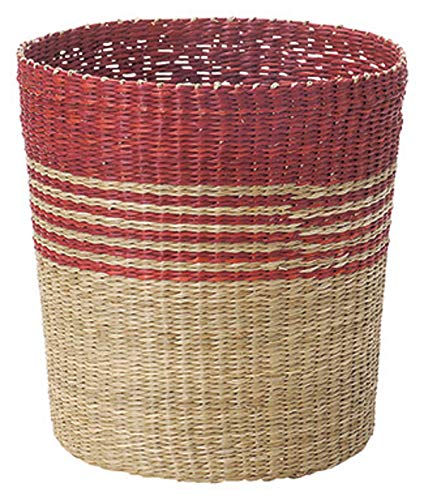 ちどり産業(Tidorisangyou) バスケット レッド φ26×H28cm