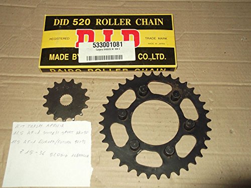 Kit trasmissione catena-corona-pignone per aprilia...
