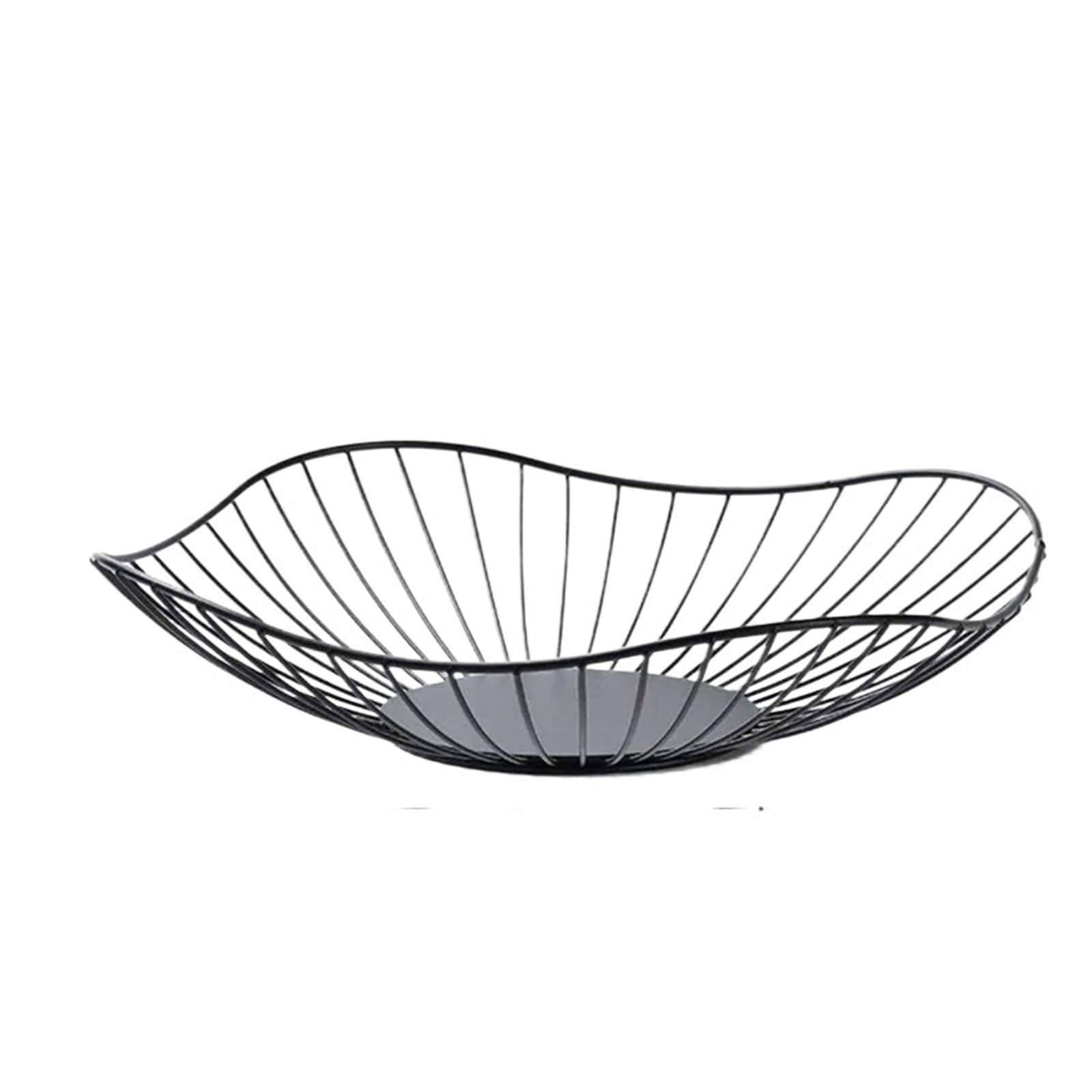 Egg Holder Storage Basket, Morden Wire Snack Bread Vegetable Storage Bowls Kitchen Eggs Dessert Holder Organizer Cake Stand(B Style Black)