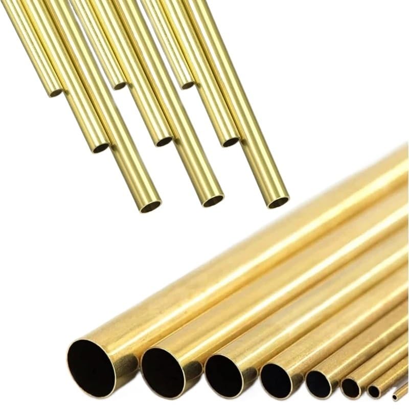 1 pz Tubi In Ottone FAI DA TE Tubo Rotondo Diametro 25/22/20/18/16/14/12/10/8/6mm Lunghezza 200mm 300mm 500mm Tubo Tondo In Ottone (Color : OD 15 x ID 14mm, Size : 500mm)