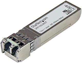 StarTech.com Cisco SFP-10G-SR Compatible SFP+ Module - 10GBASE-SR - 10GbE Multimode Fiber MMF Optic Transceiver - 10GbE SFP+ - LC 300m - 850nm - DDM Cisco Firepower, ASR9000, C9300 (SFP10GSRST)