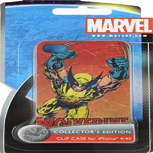 PVC rigido e resistente SBS IP1408EU Custodia Rigida in PVC per iPhone 4/4S, Soggetto Wolverine, Rosso/Giallo