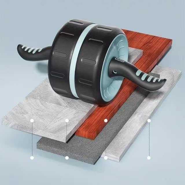 Miniatura 3 de Rodillo de abdominales, rueda de abdominales de auto rebote, equipo de entrenamiento de abdominales para entrenamiento de abdominales y fuerza