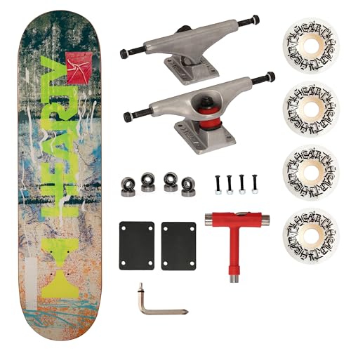 Image of Hearty Pro Complete Skateboard Pack | Unassembled | 8 inch X 31.66 inch | for Adults & Teens | Skate Supply India (Urban Surge Green)