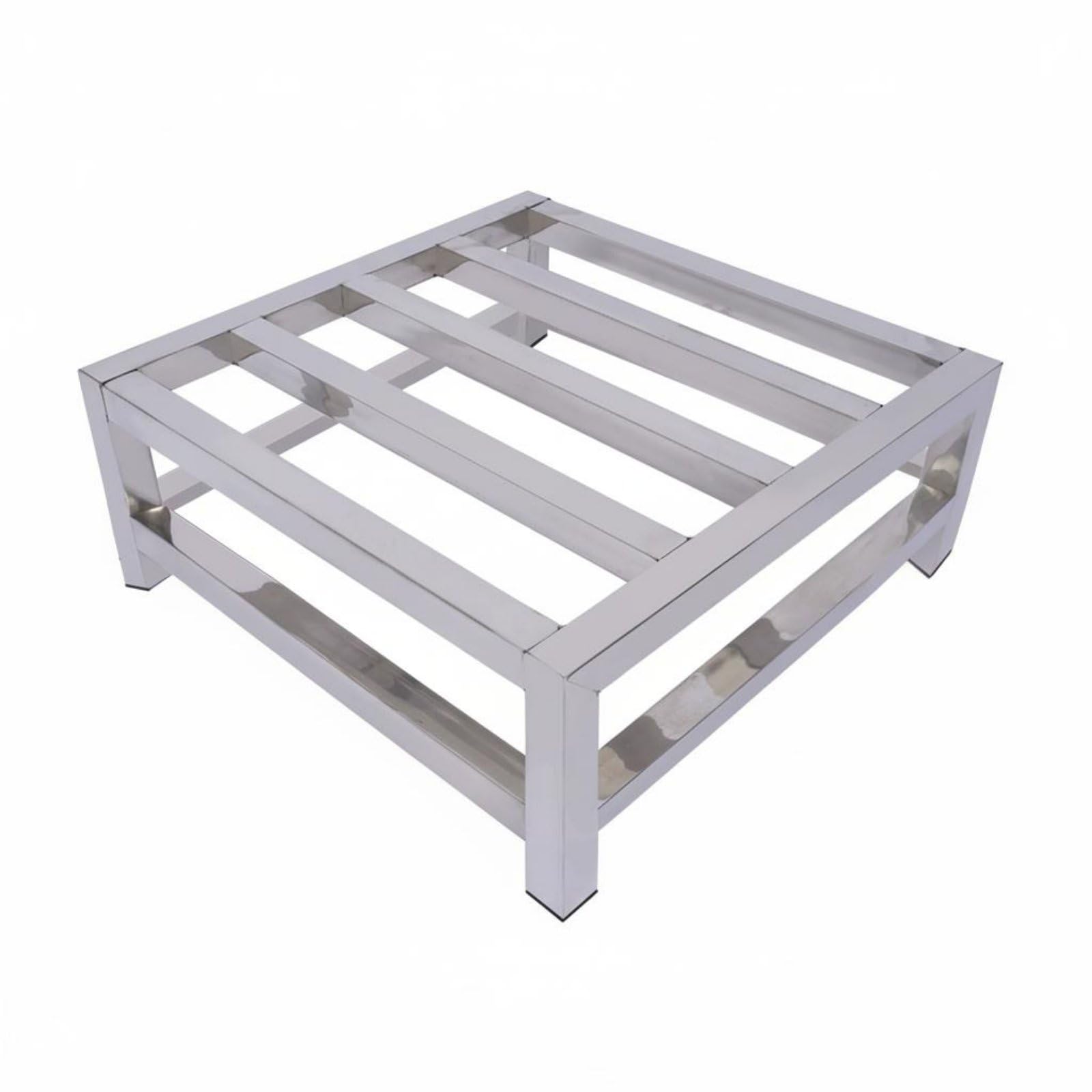 Estante de Acero Inoxidable Base para Lavadora Soporte Metálico Resistente Pies de Goma Antivibración Adecuado para Cocina Baño Lavandería Habitación Balcón , 40-40-20cm
