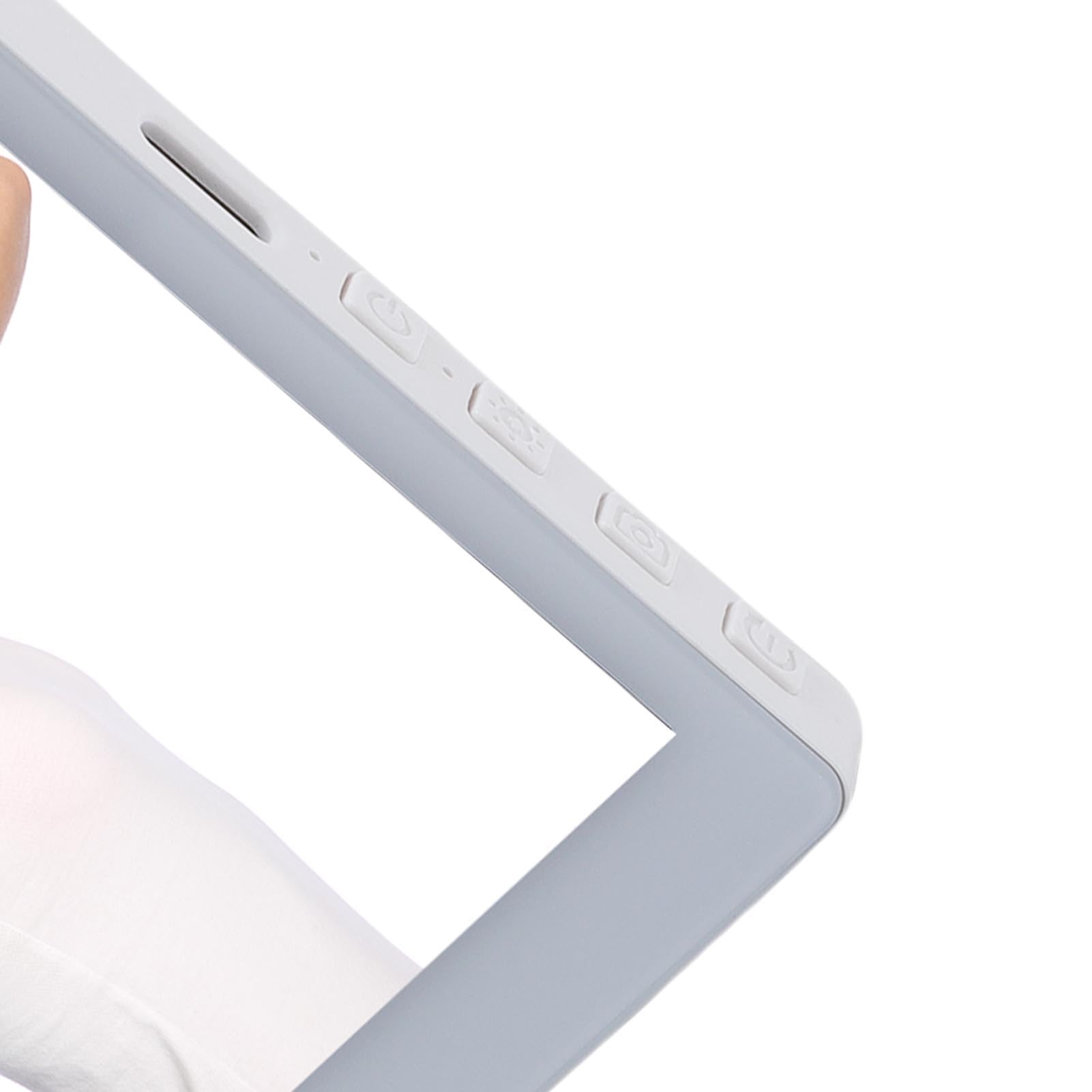 Tosuny 4in Phone Vlog Selfie Check Screen, Magnetisch Kabellos, für (White)
