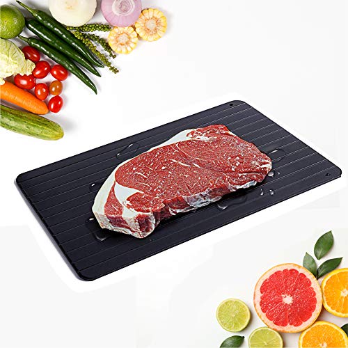 Defrosting Tray for Frozen Meat – Thaw Foods 2X Faster without Water or